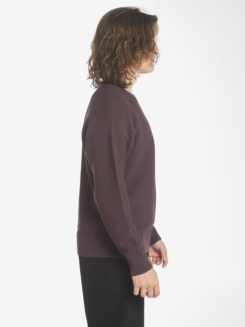 Republic Crew Knit - Deep Plum
