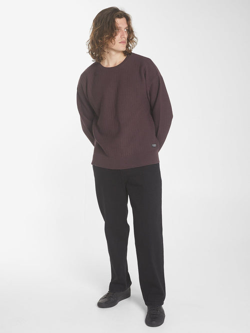 Republic Crew Knit - Deep Plum