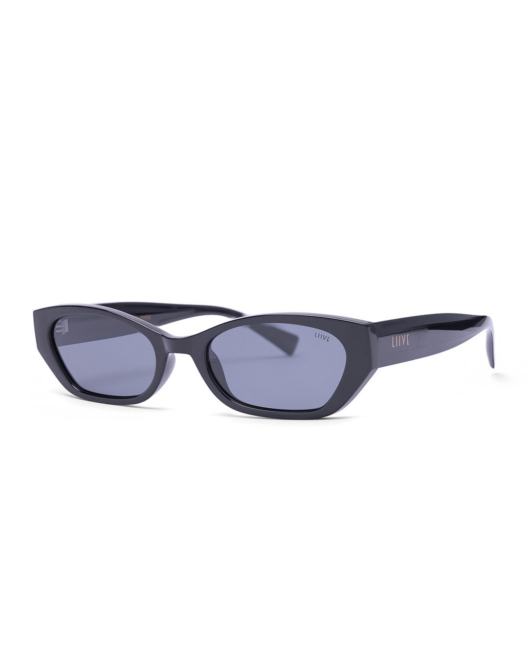 Liive Tobes polarised wrap sunglasses in matt black