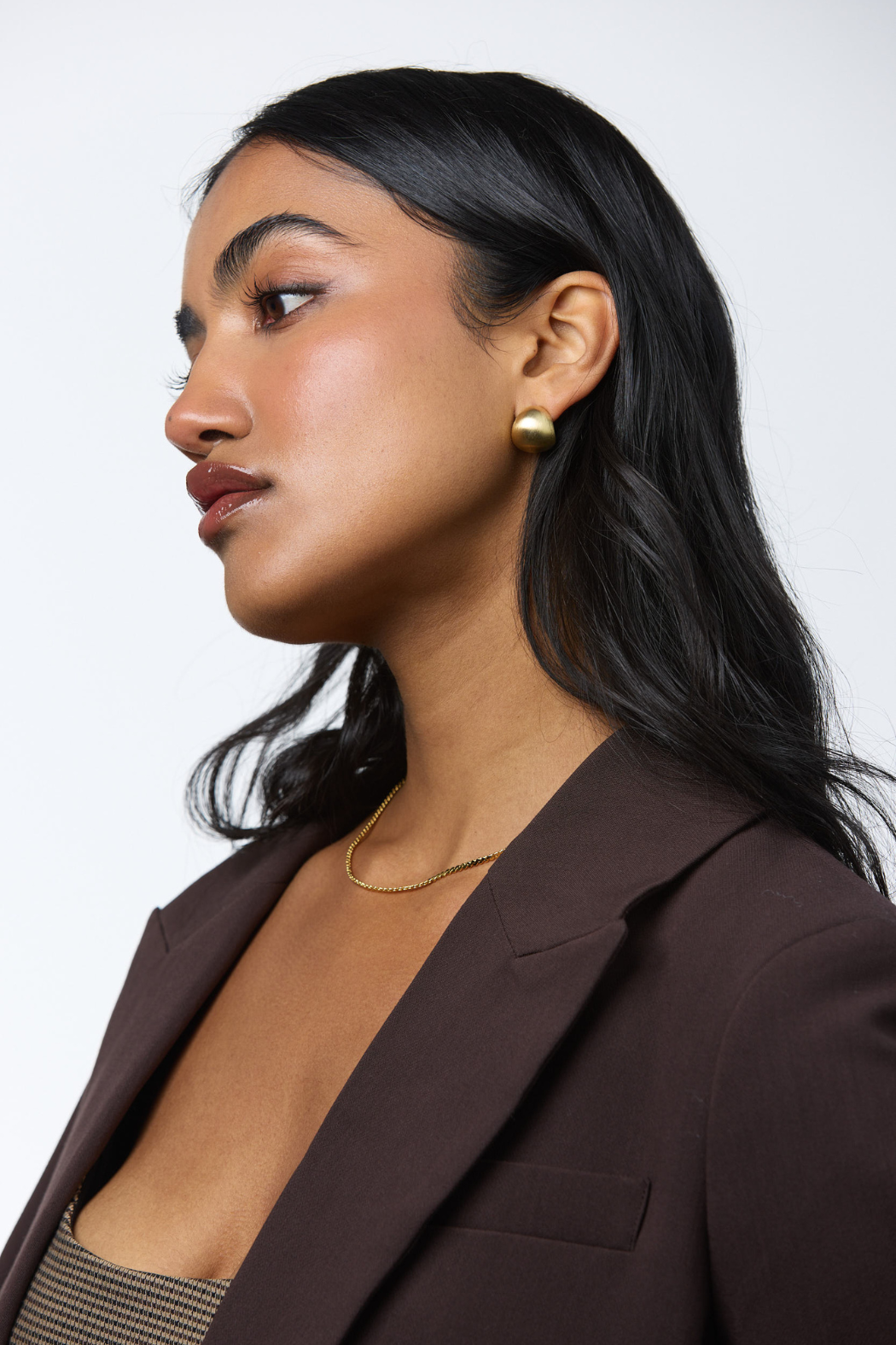 Taliah Earring - Brushed Silver