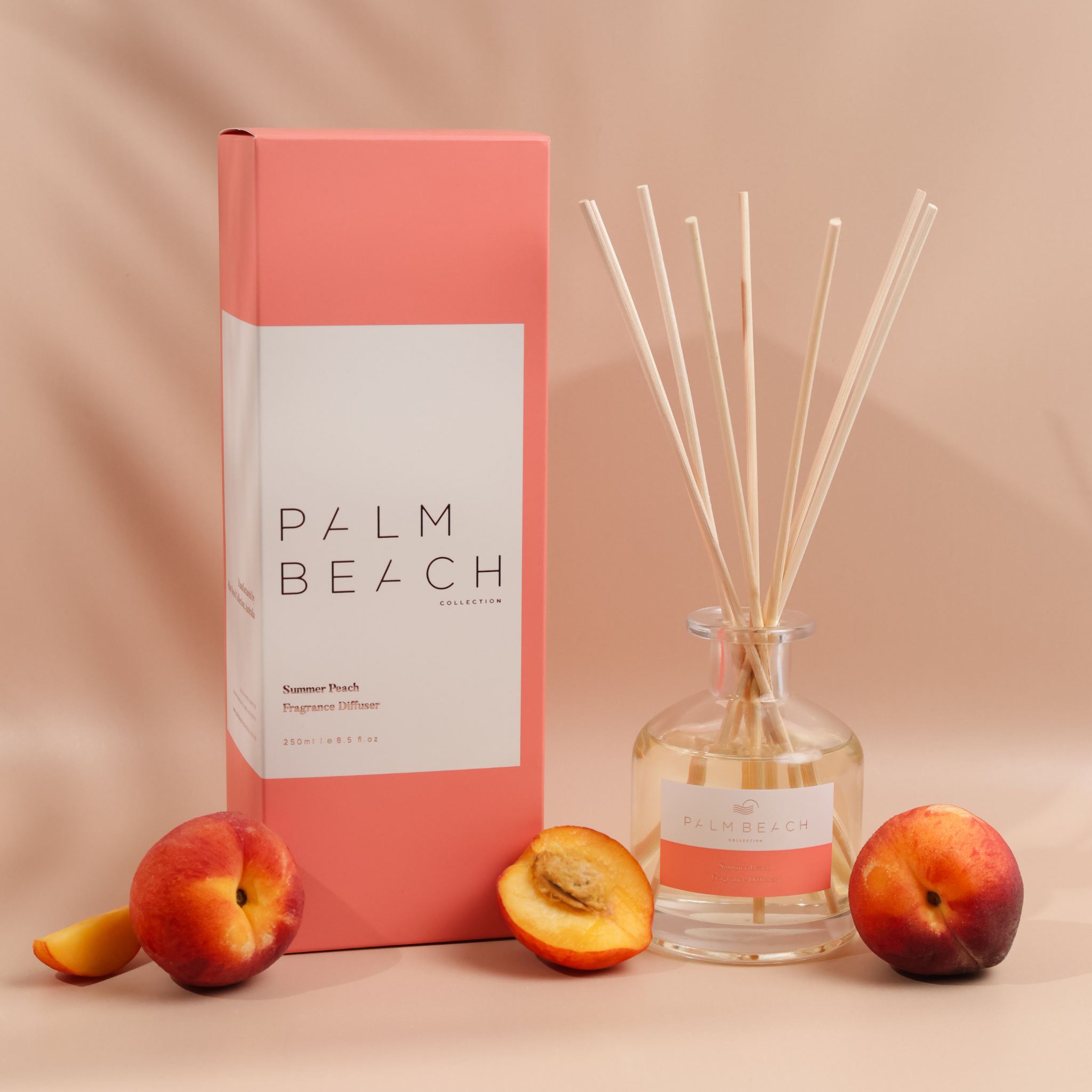 Palm Beach Summer Peach Reed Diffuser detail