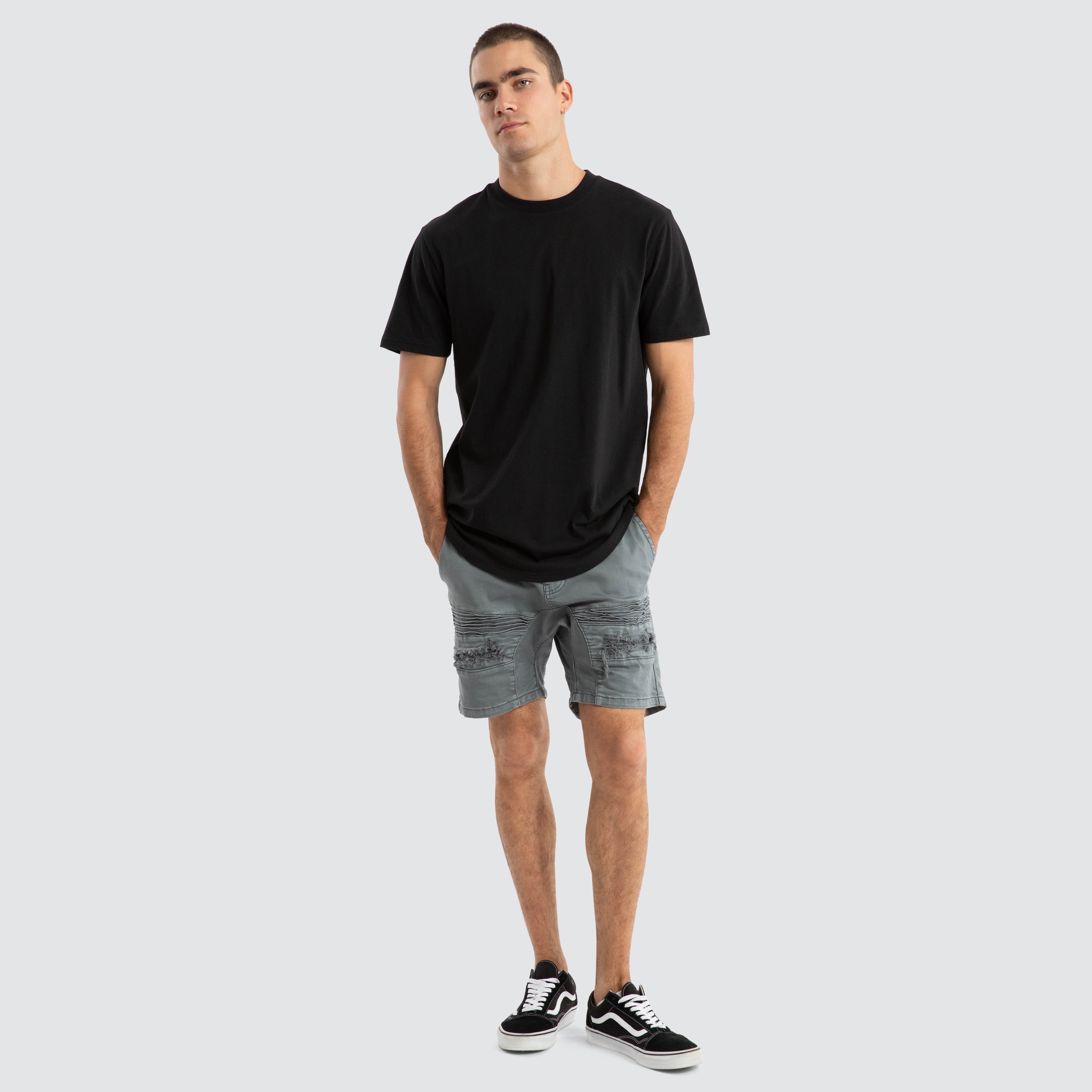 Viper Denim Short - Iron Gate