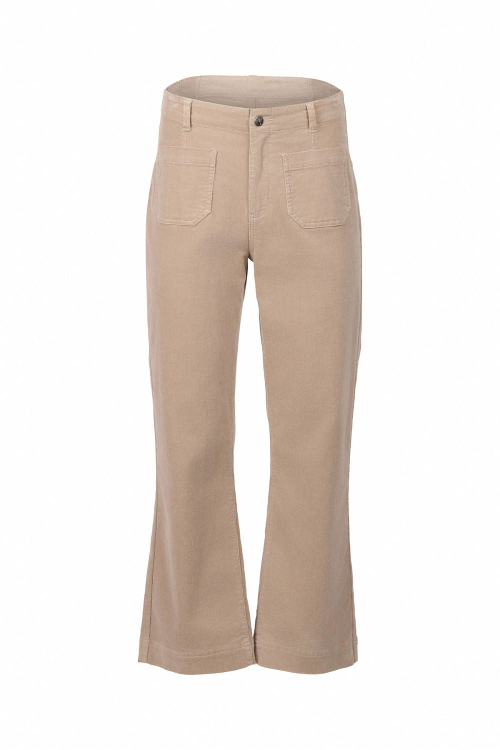 Wide Leg Ankle Grazer Pant - Oat