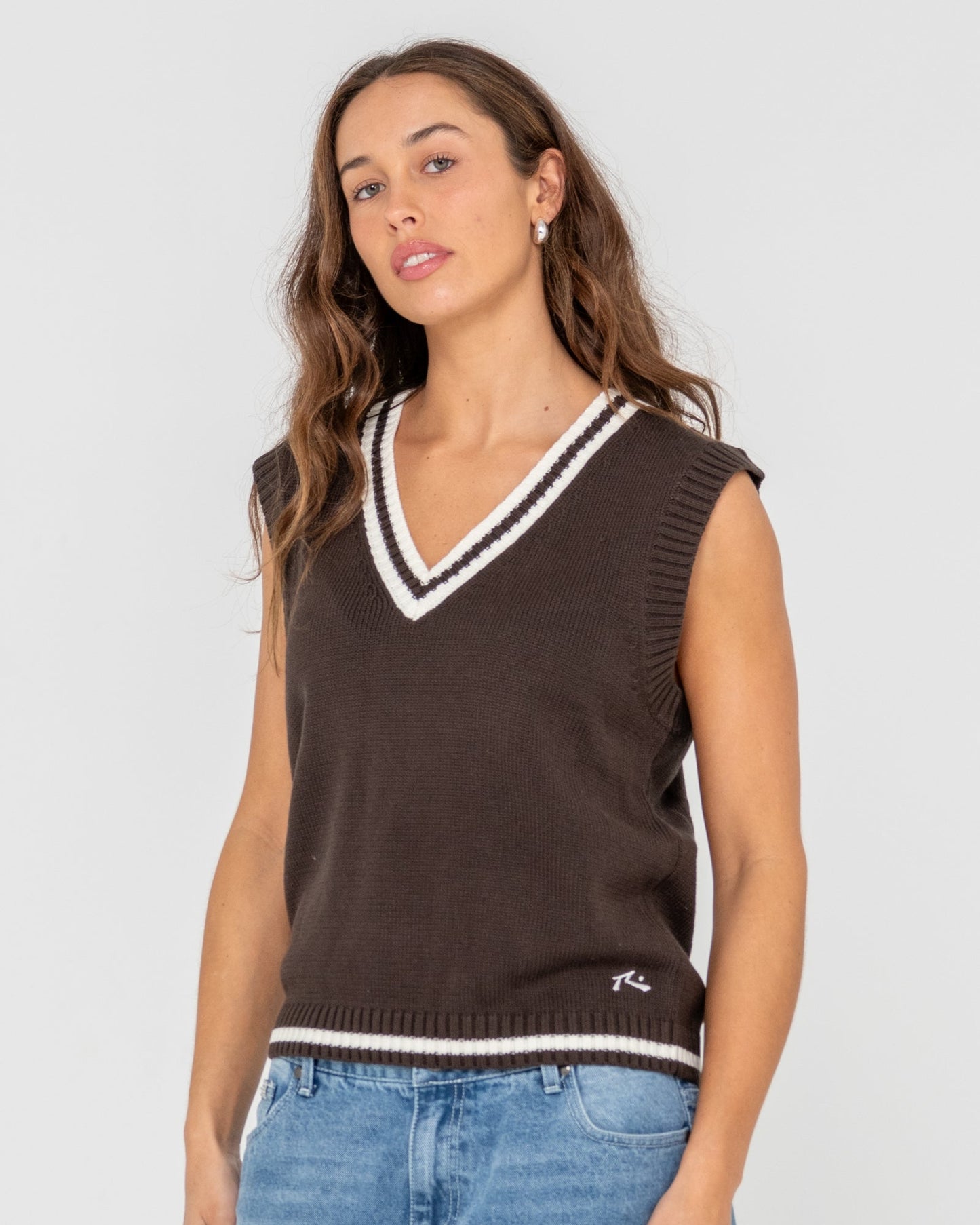 Nero Sleeveless Knit Vest - Java