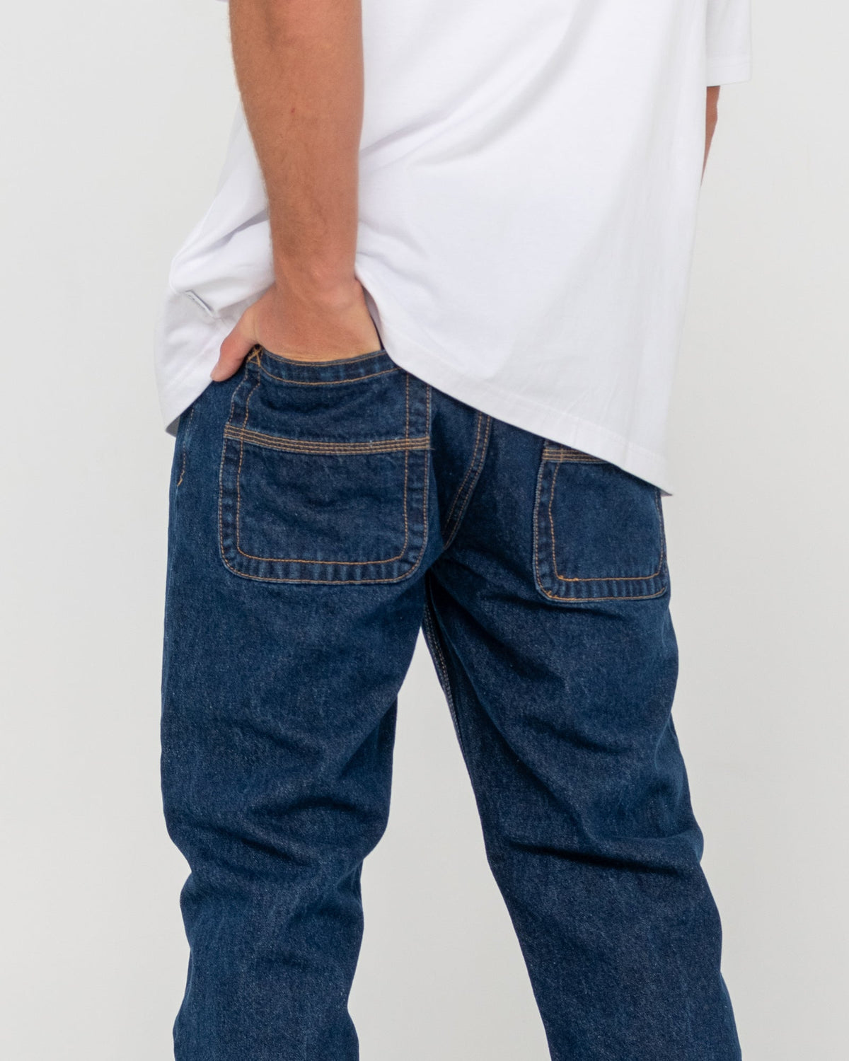 Rusty Steven Straight Jean - Middy Blue (view 5)