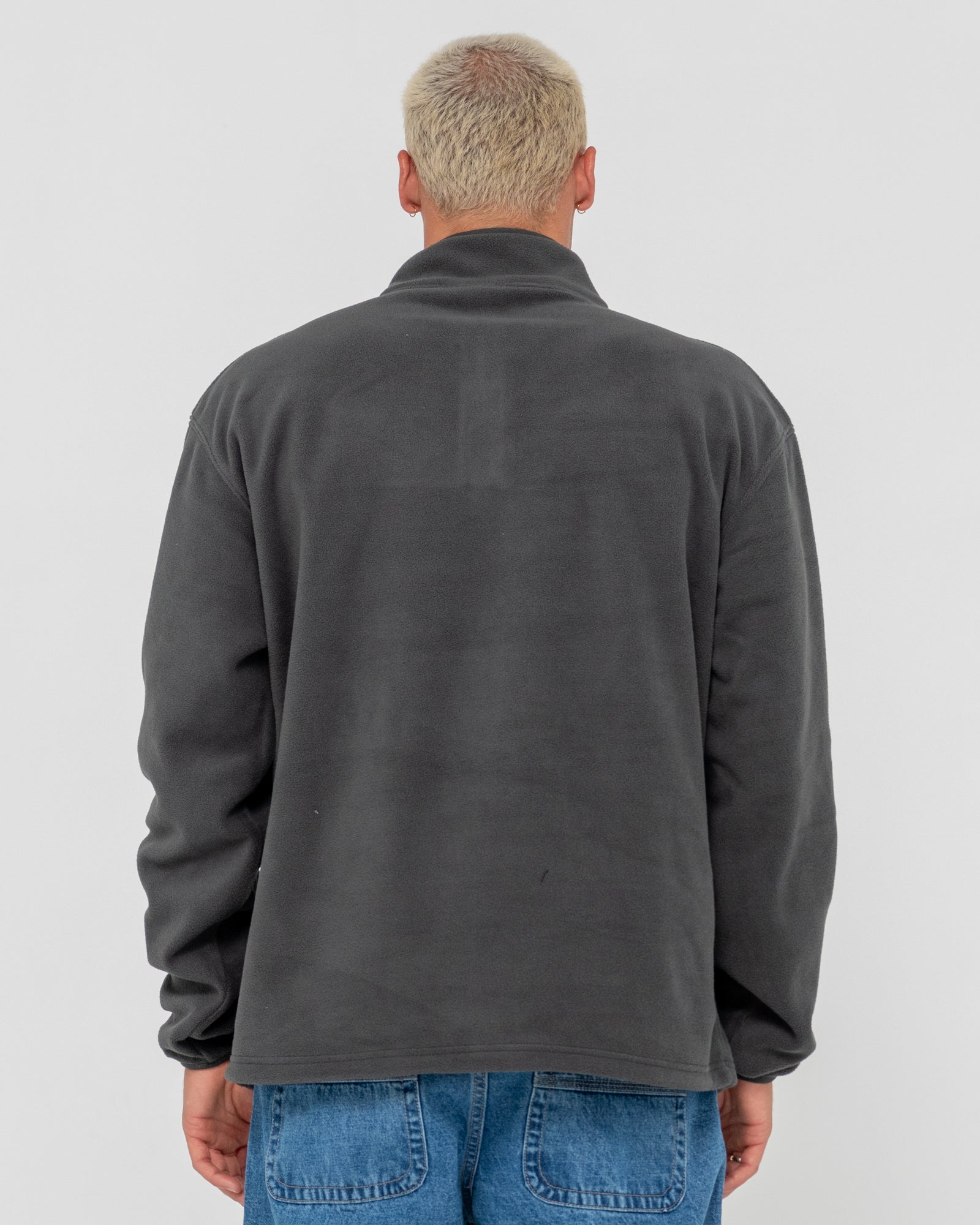 Rusty Core Division Polar Fleece Quarter Zip - Coal (view 2)