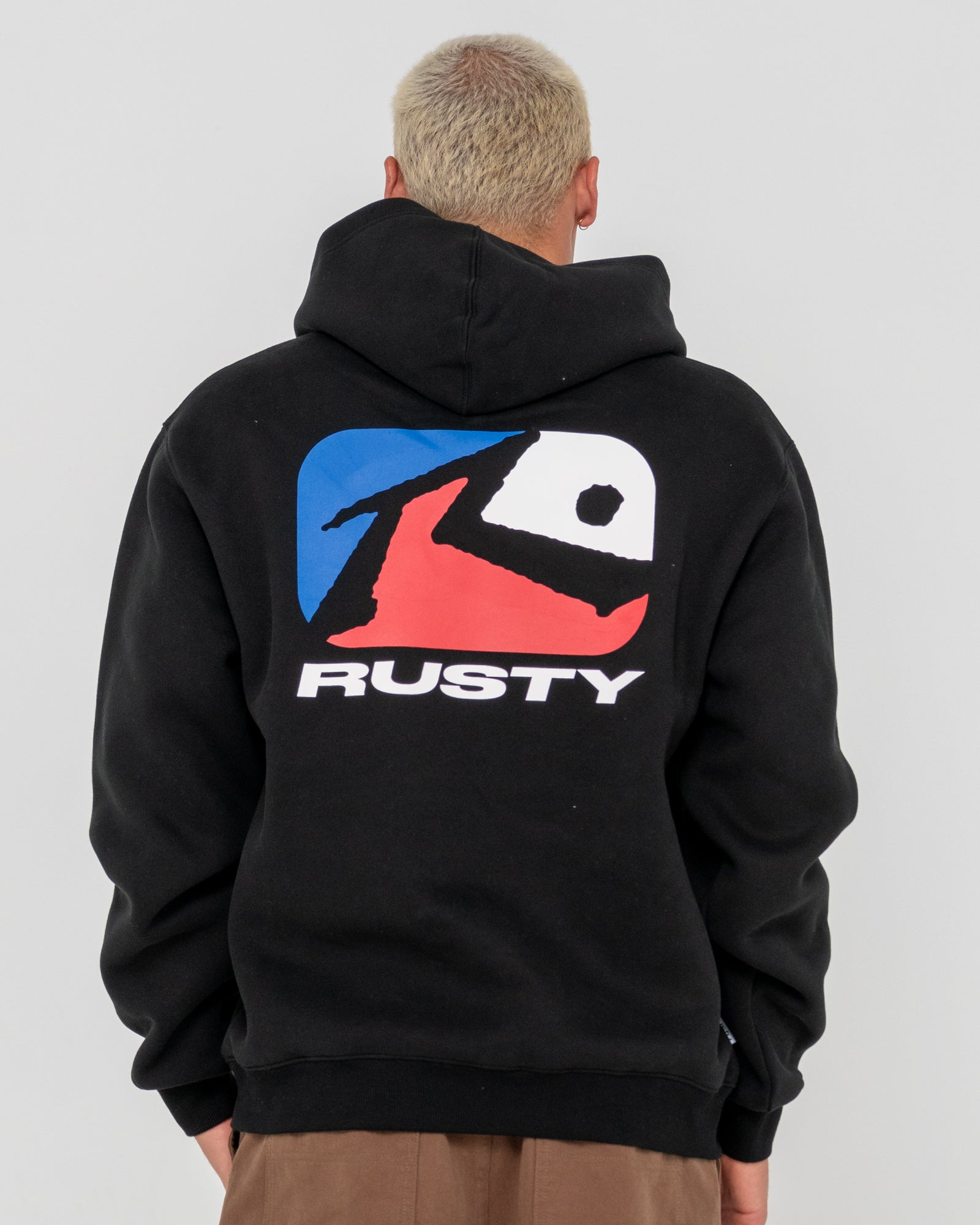 Rusty Phenom Hooded Fleece - Black