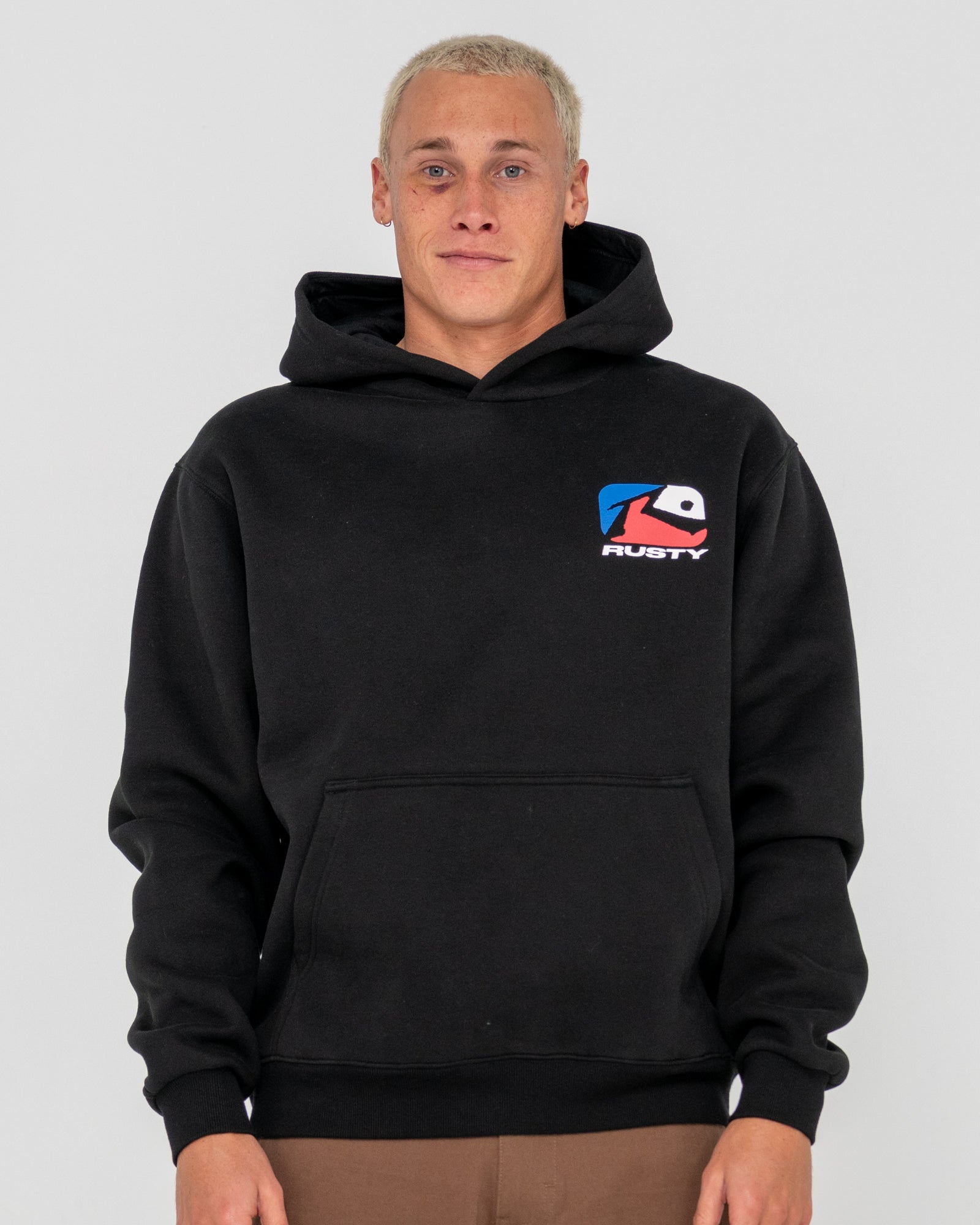 Rusty Phenom Hooded Fleece - Black (view 2)