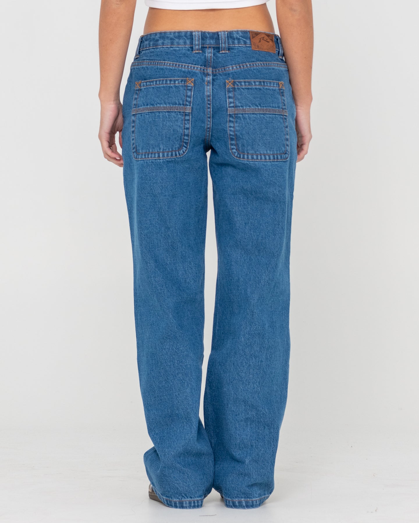 Rusty Suzy Straight Low Rise Jean - Authentic Blue (view 4)