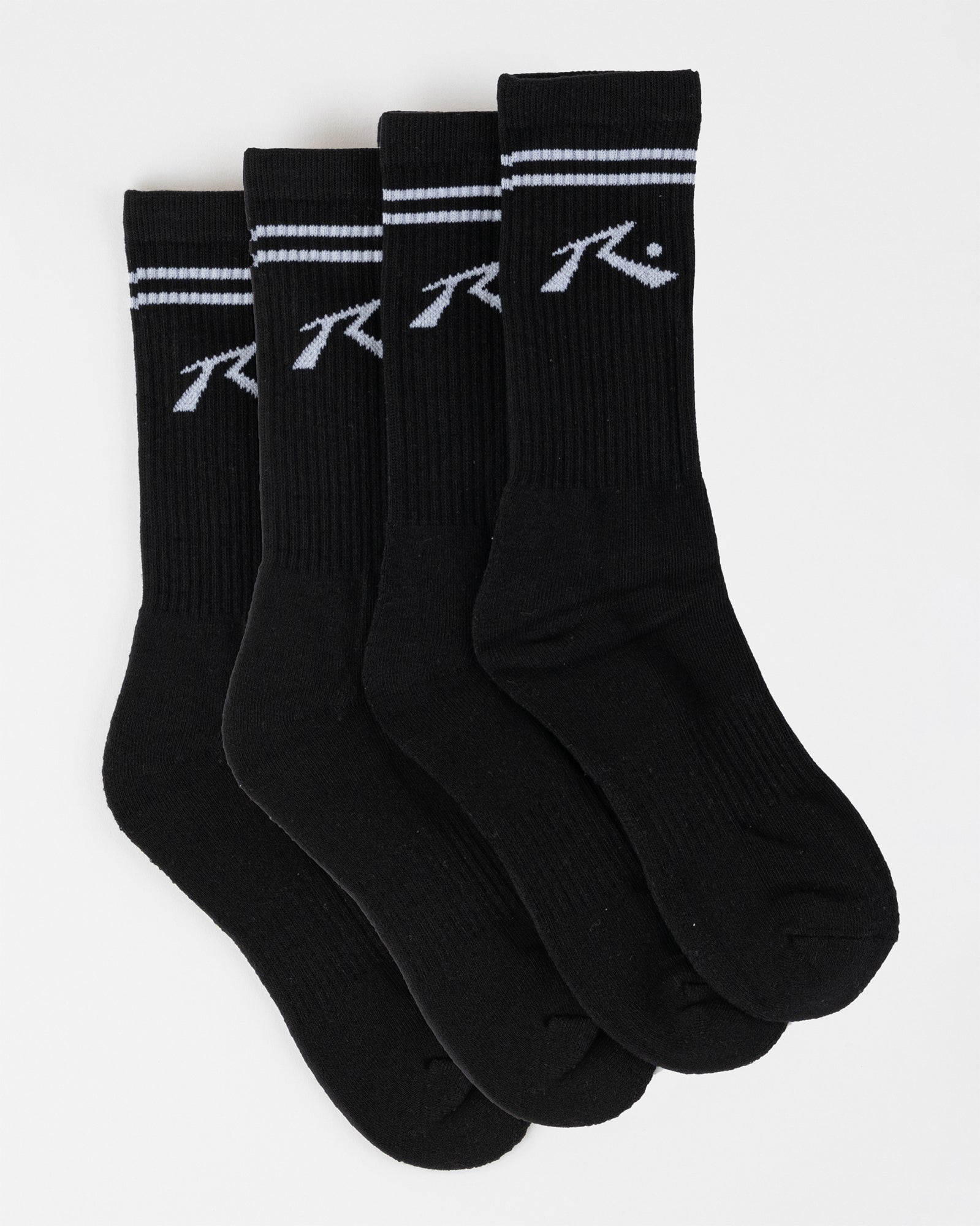Rusty Comp Mid Calf 3 -Sock Pack - Black (view 2)