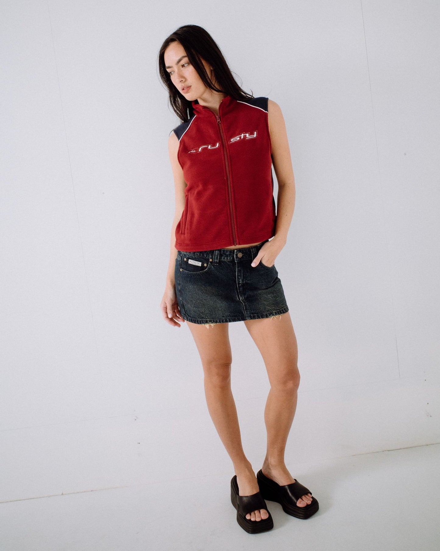 Mr Cool Polar Fleece Vest - Red - Catani Clothing