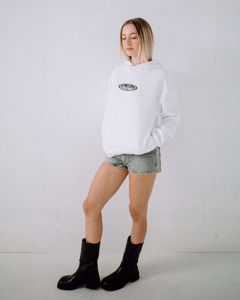 Rusty Throw Me A Disc Oversized Hood - White (view 4)