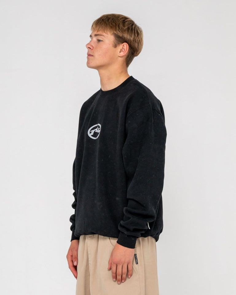 Rusty Turbo Crew Fleece - Black (view 4)