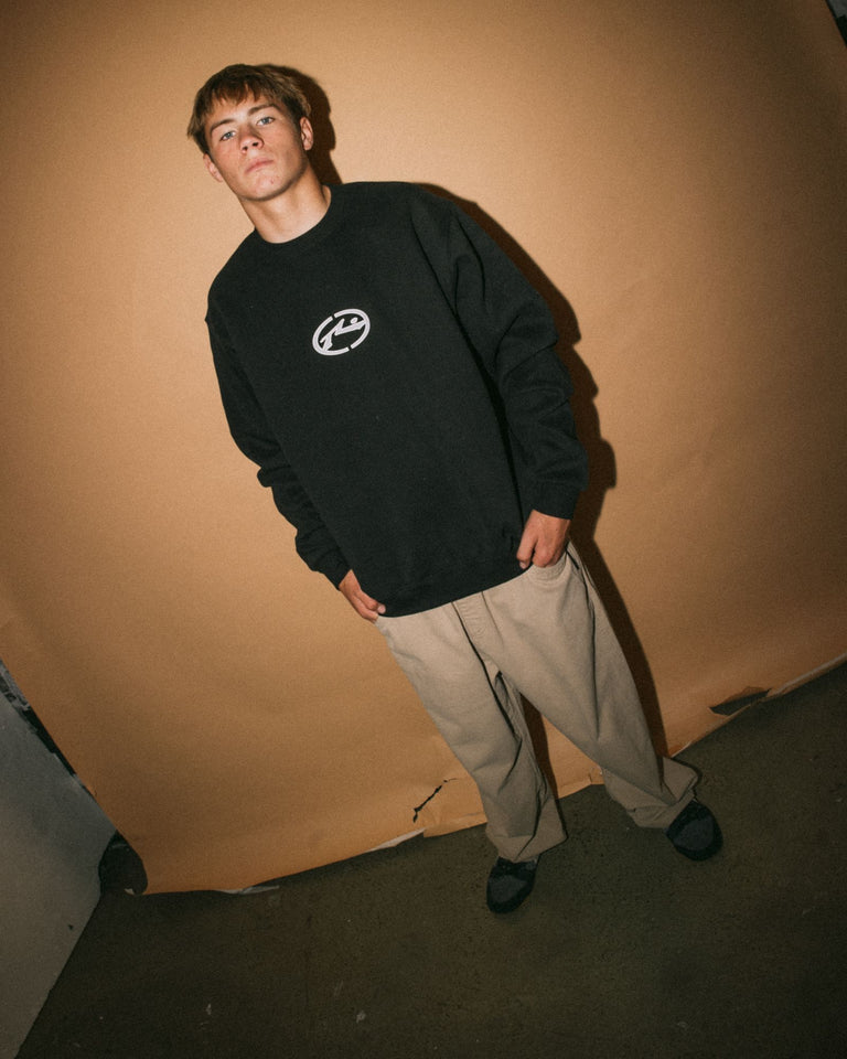 Rusty Turbo Crew Fleece - Black (view 5)