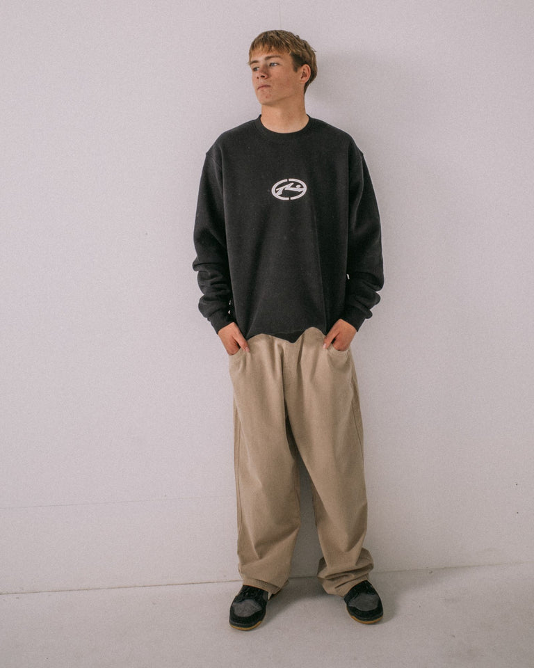 Rusty Turbo Crew Fleece - Black (view 6)