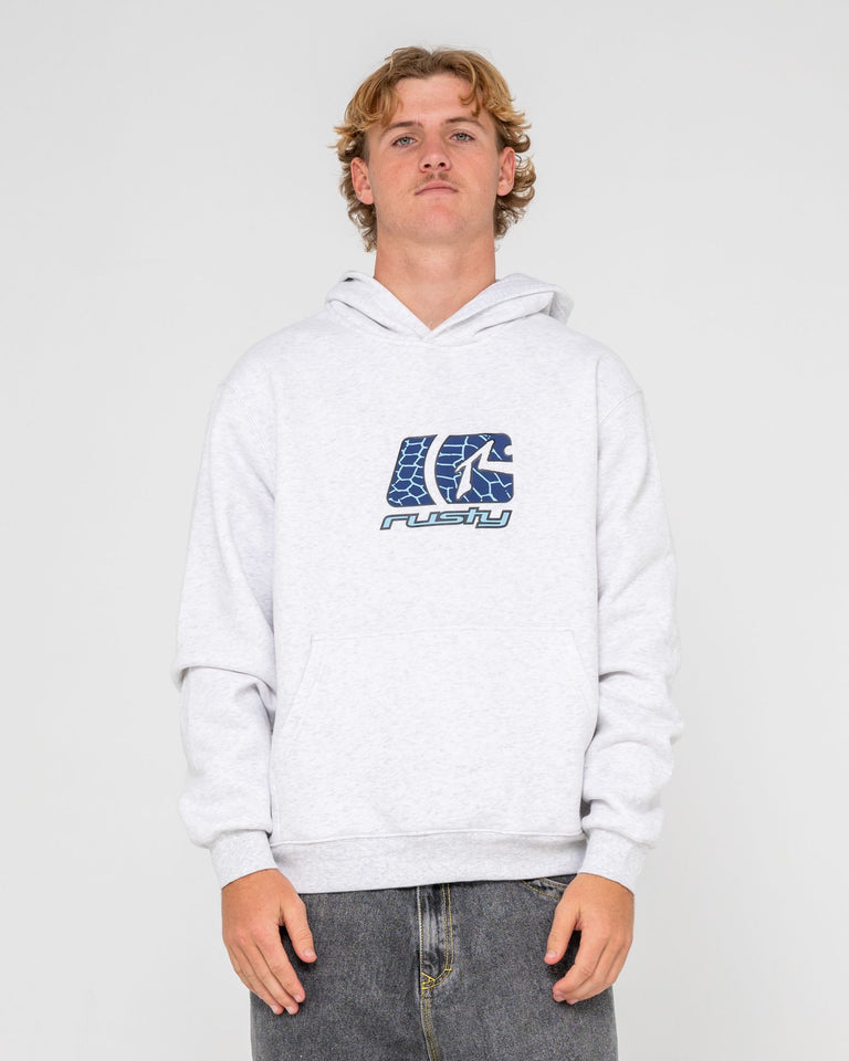 Rusty Predator Hooded Fleece - Ecru Marle