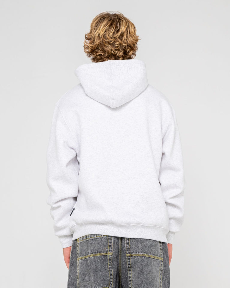 Rusty Predator Hooded Fleece - Ecru Marle (view 3)