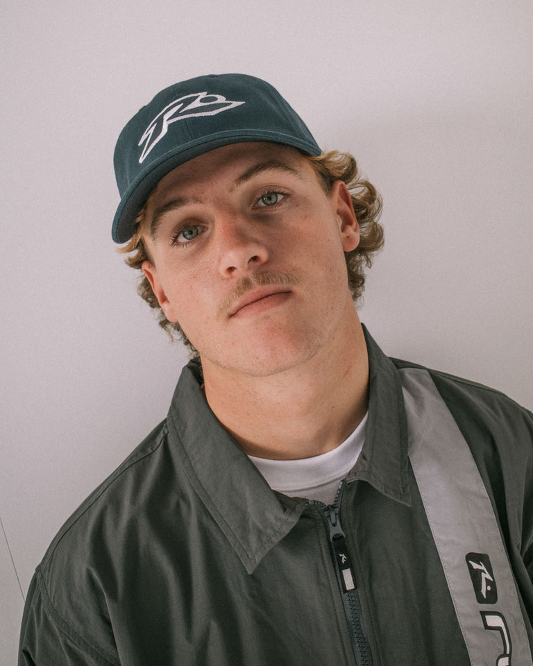 Rusty Signature Dad Cap - Deep Teal (view 2)