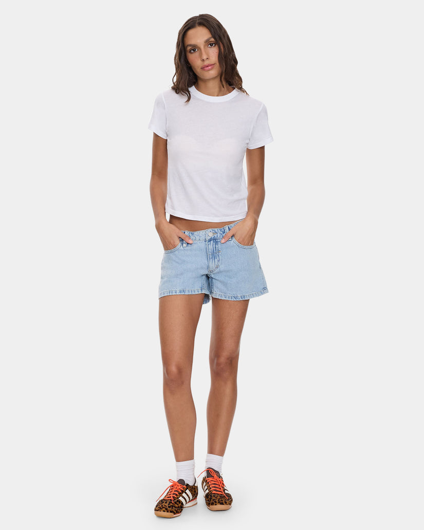 Thrills Daria Low Rise Micro Short - Serenity Blue (view 5)