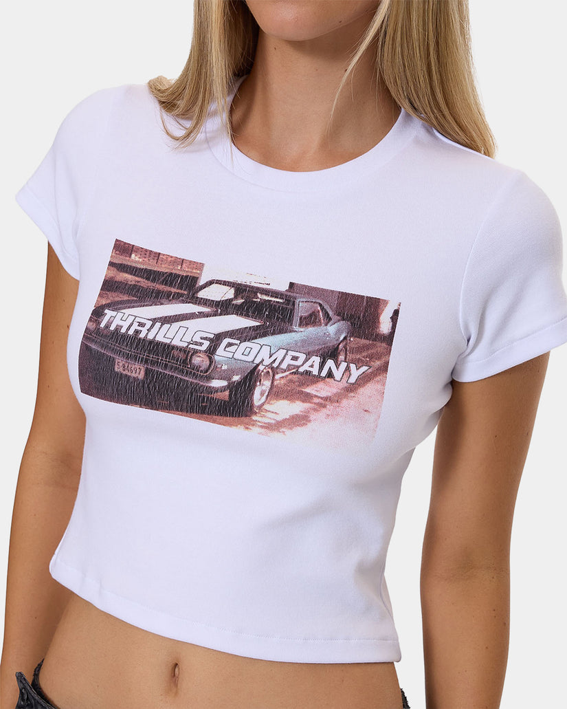 Full Speed Mini Tee - White