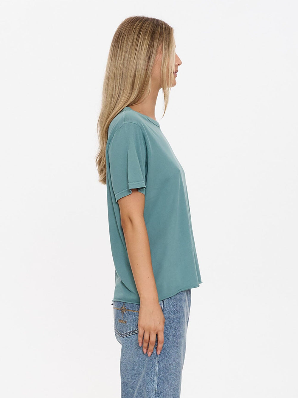 Minimal Thrills Relaxed Tee - Green Coast