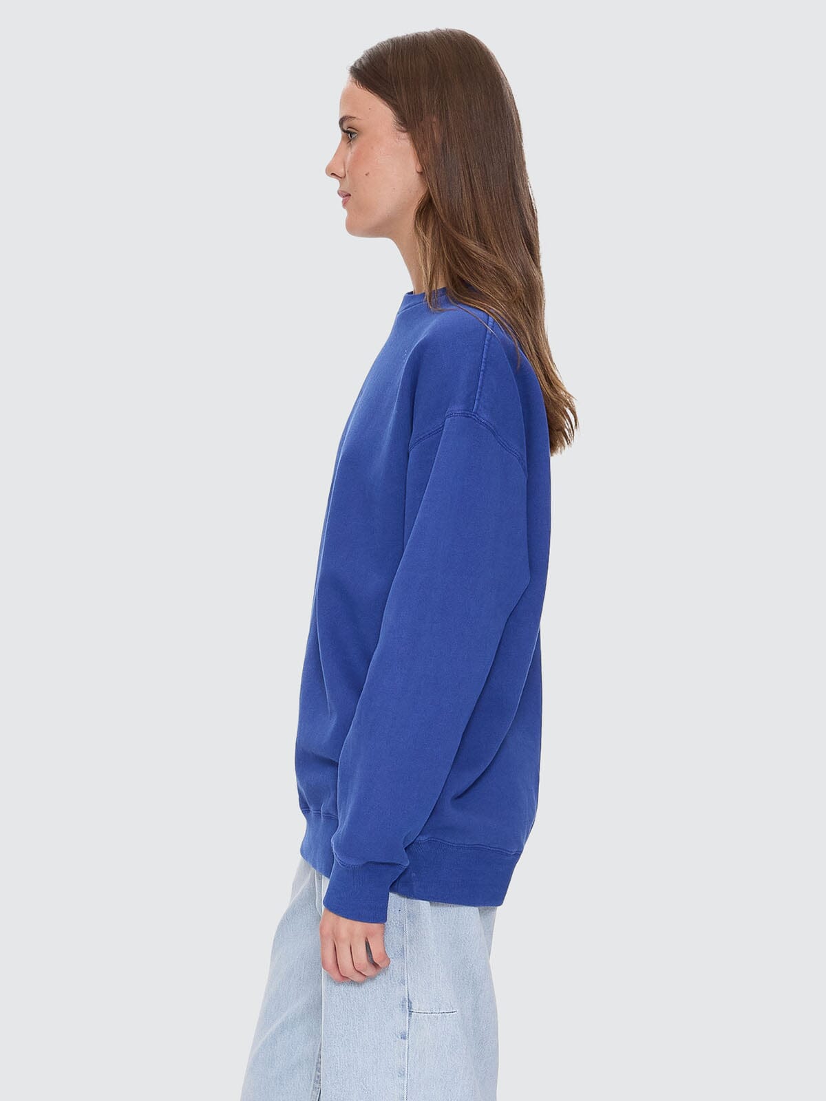 Minimal Thrills Slouch Crew - New Royal