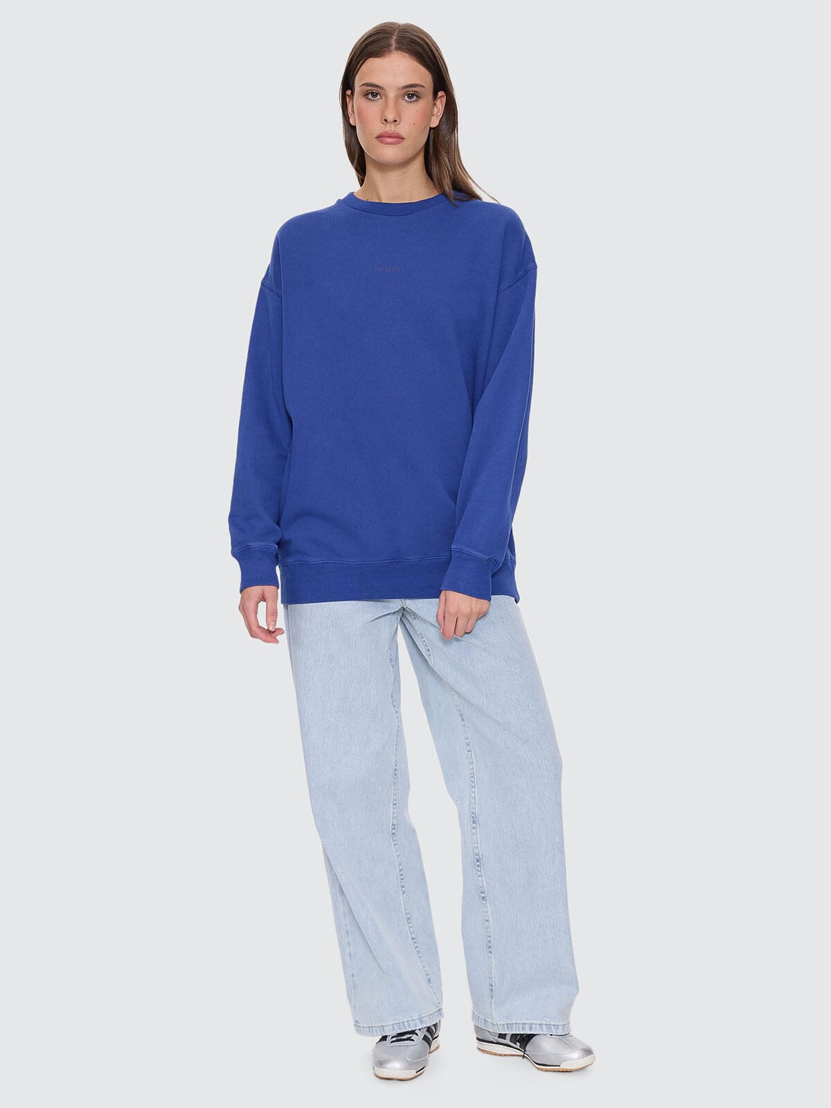 Minimal Thrills Slouch Crew - New Royal