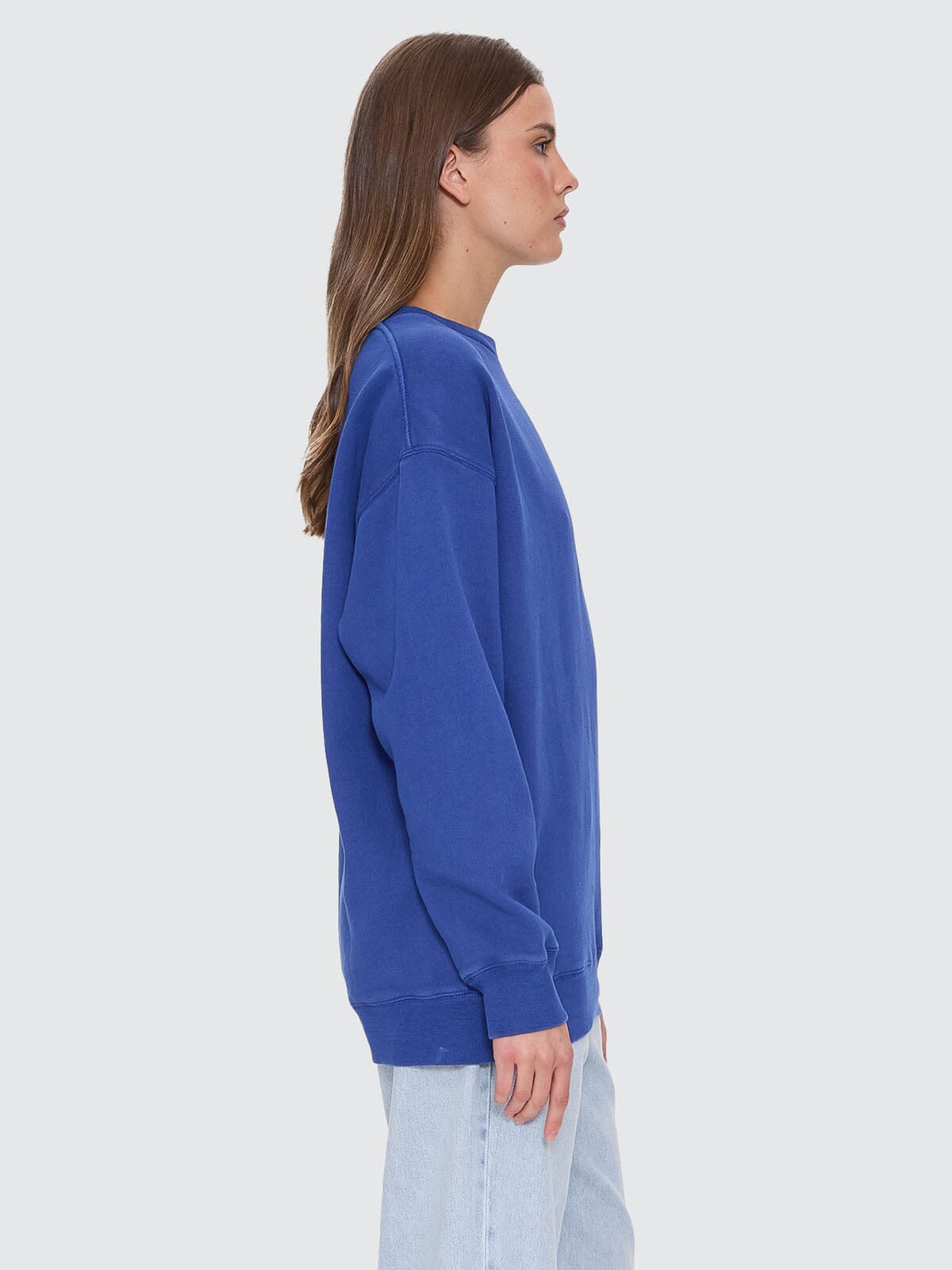Minimal Thrills Slouch Crew - New Royal