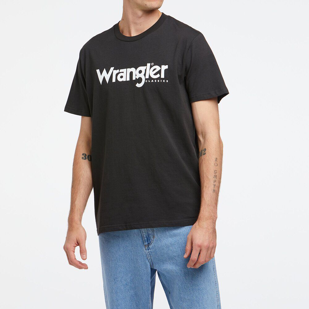 Mens Classic Logo Tee - Worn Black