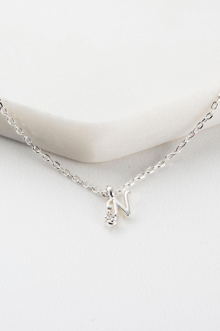 Zafino Initial Necklace - Silver (view 15)