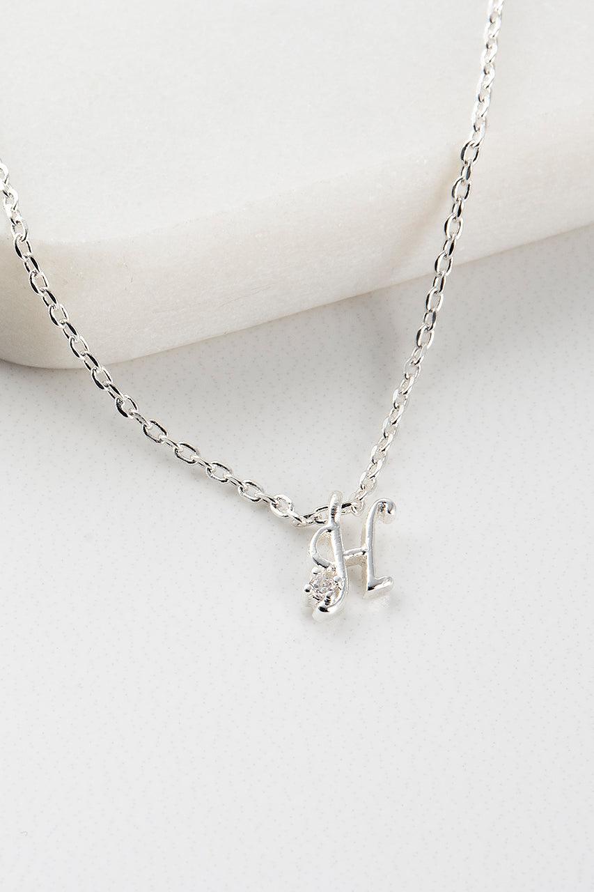 Zafino Initial Necklace - Silver (view 9)