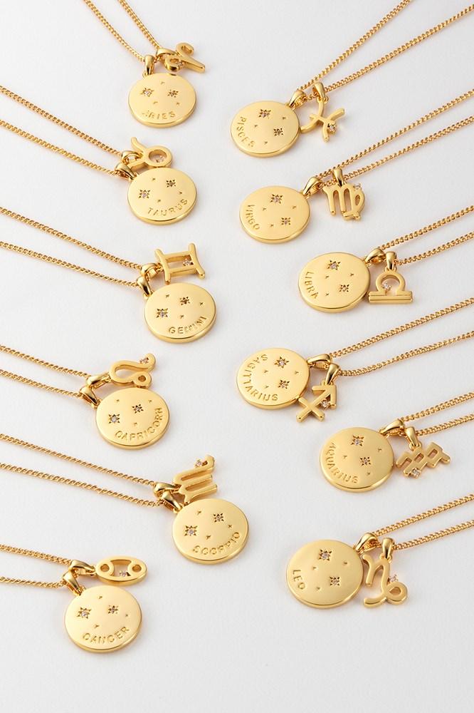 Zafino Zodiac Necklace - Virgo (view 5)