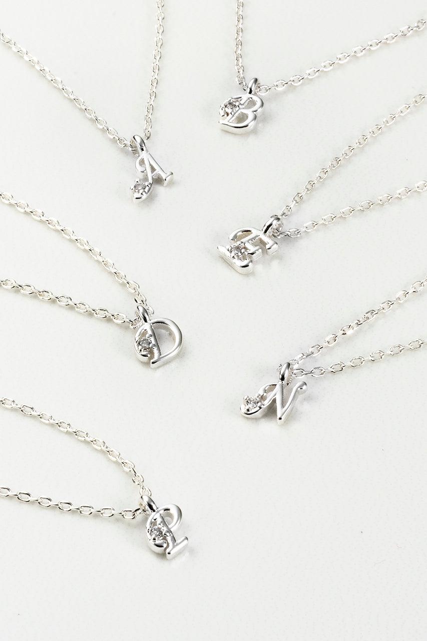 Zafino Initial Necklace - Silver