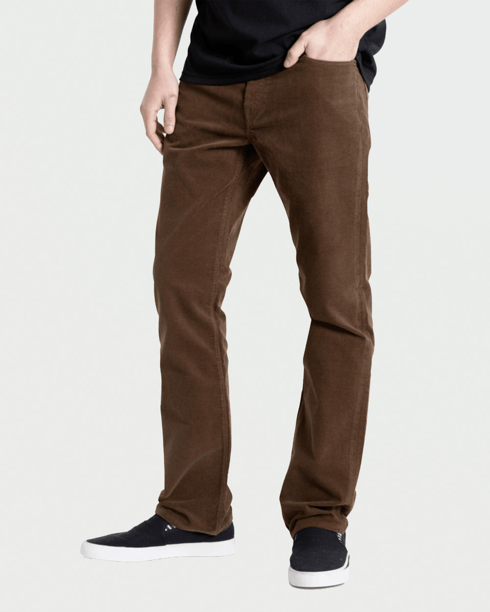 Volcom Solver 5 Pocket Cord Pants - Brown Stone (view 2)