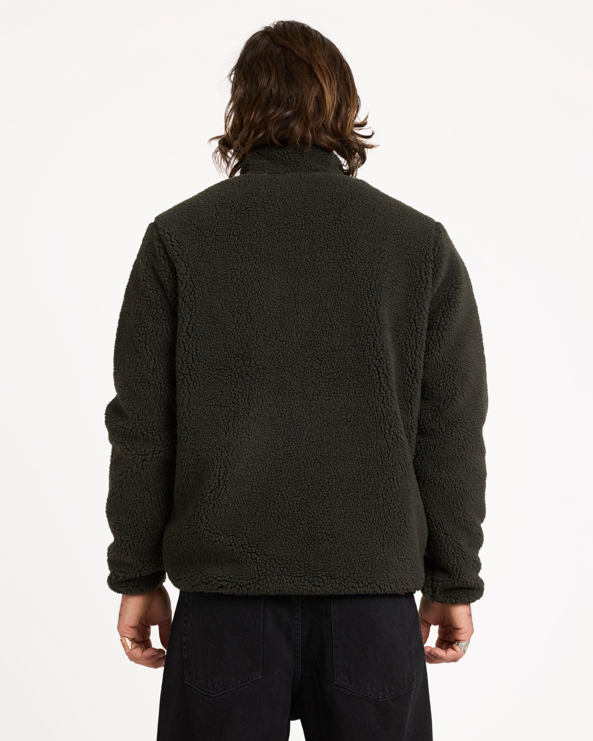 Volcom Storm Stone Zip Rinsed Black back