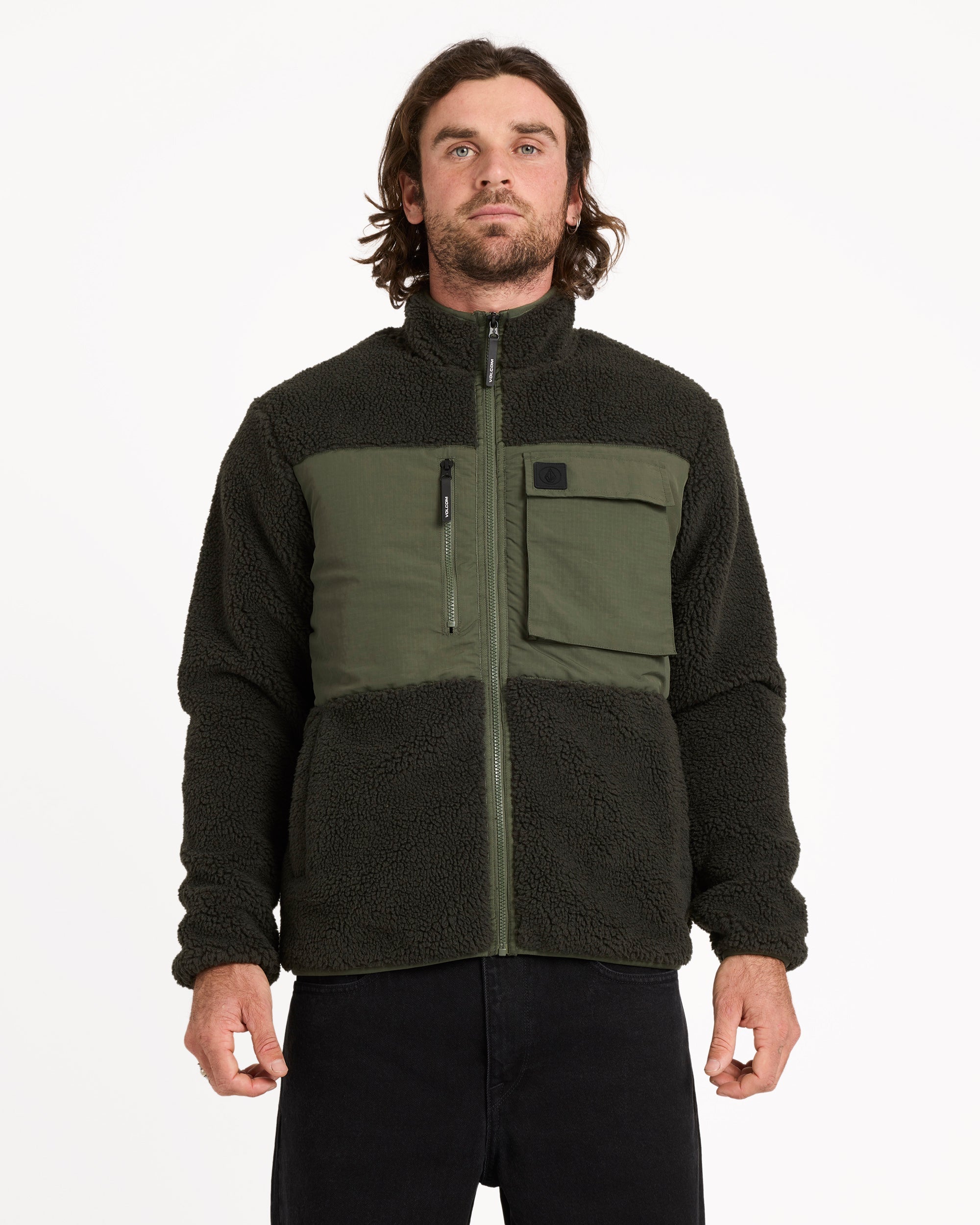 Volcom Storm Stone Zip Rinsed Black