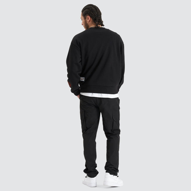 All Rounder Heavy Box Fit Sweater - Jet Black