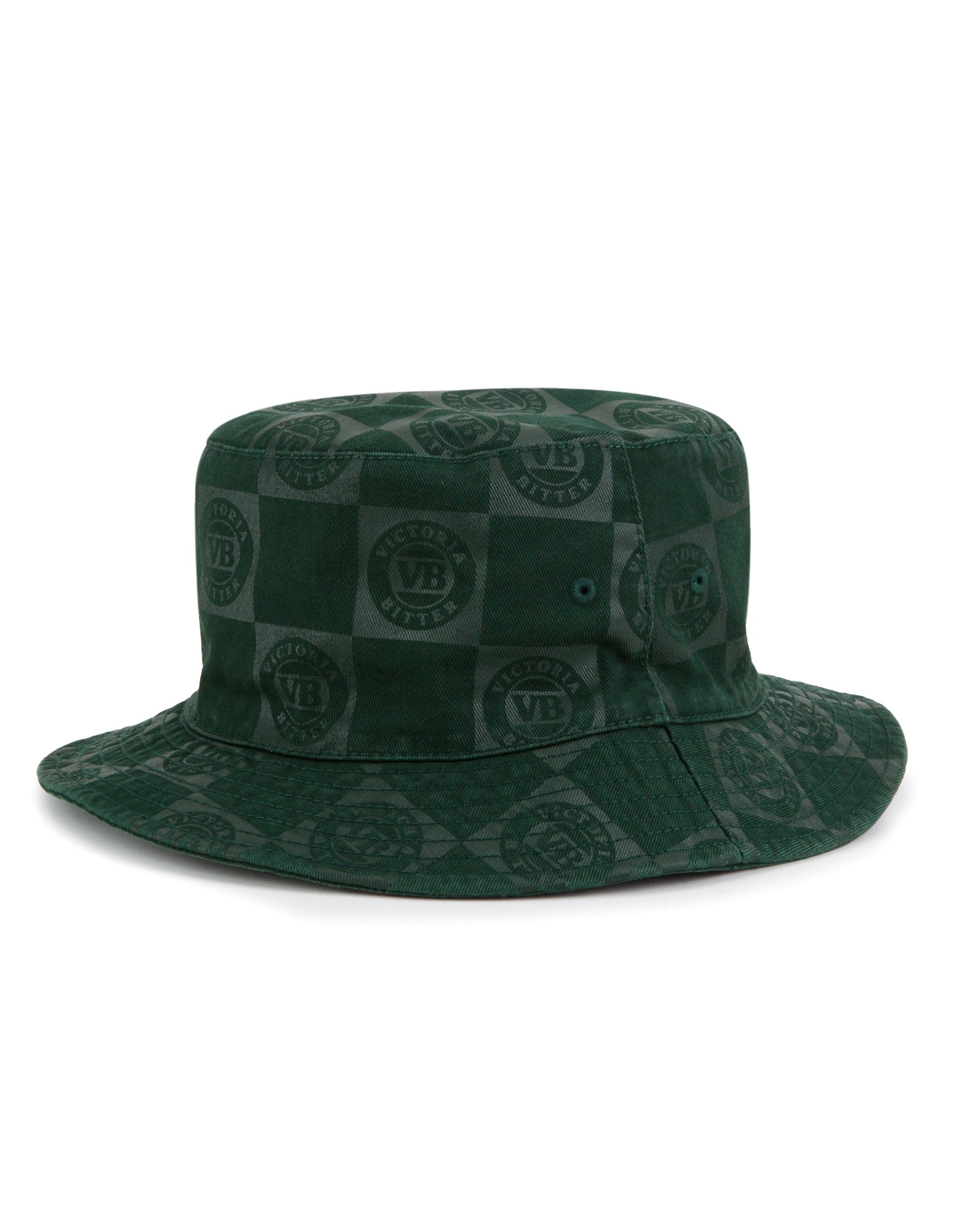 Victoria Bitter Tonal Reversible Bucket Hat in bottle green - reverse