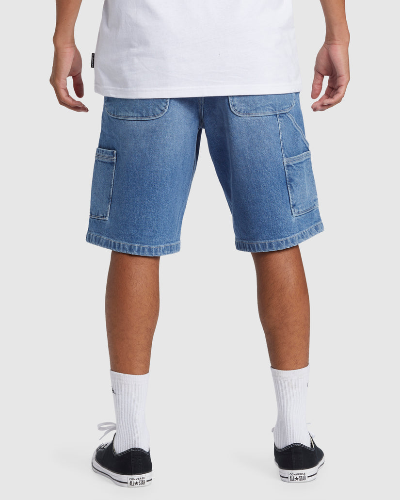 Quiksilver Carpenter Denim Short - 2001 Stone Wash (view 2)