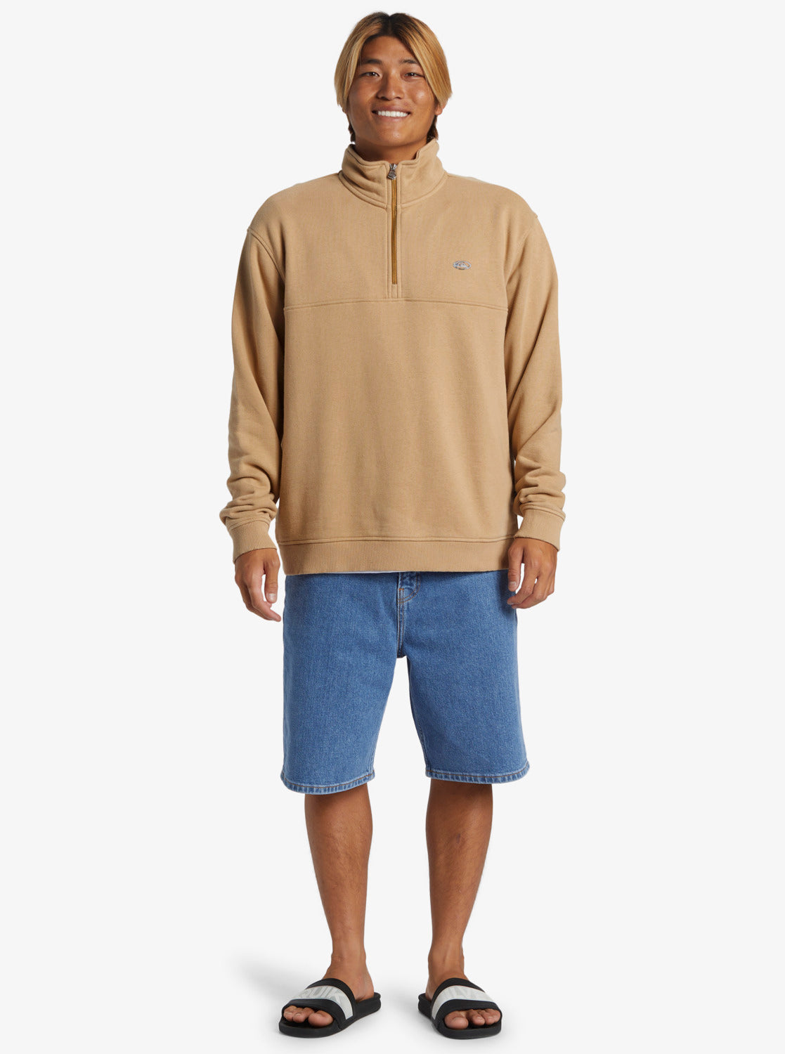 Saturn Chrome 1/2 Zip - Khaki