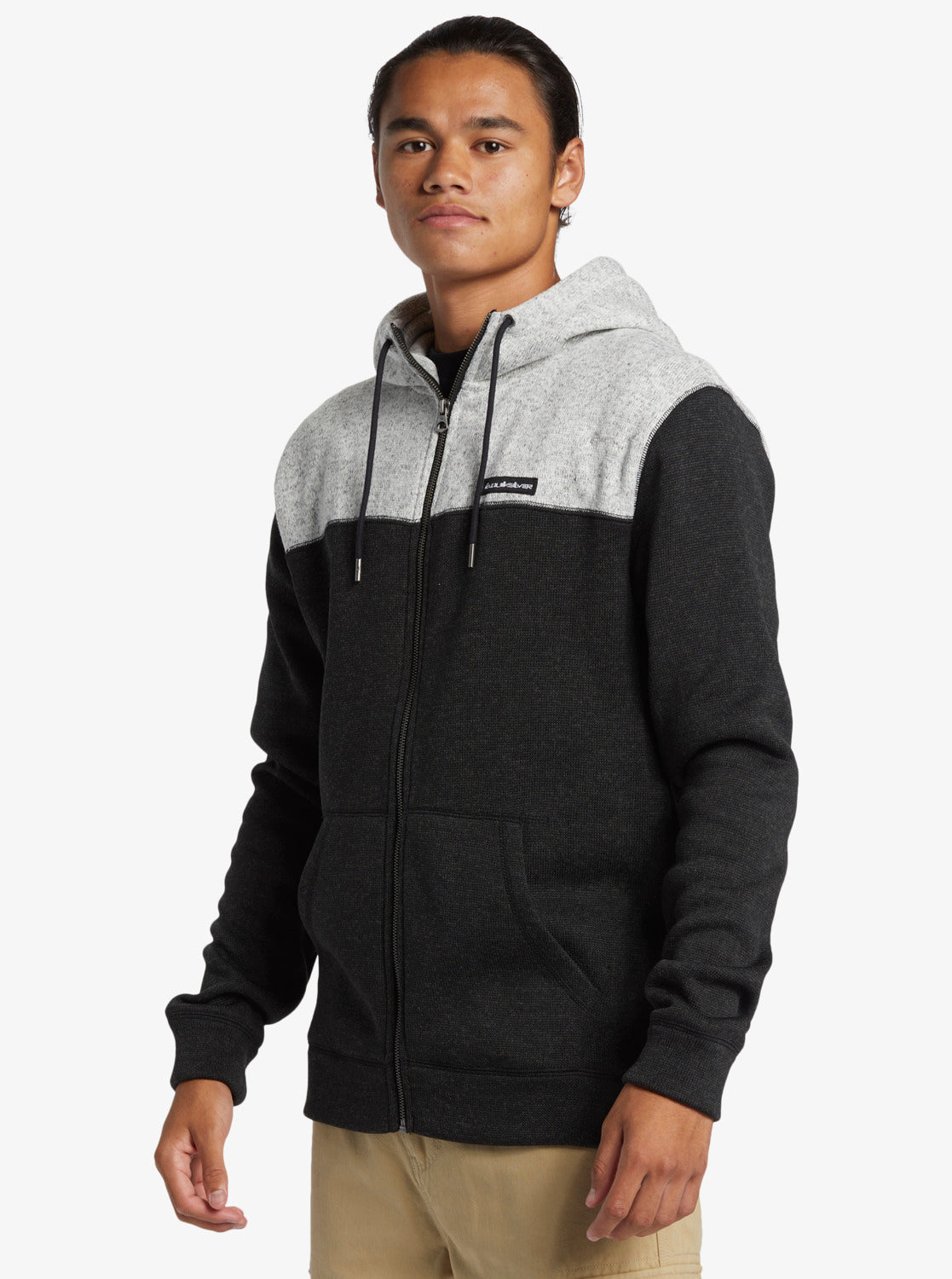 Keller Block Zip - Black Heather