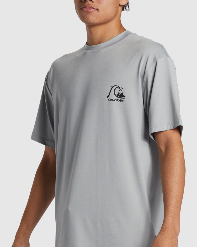 Quiksilver DNA Bubble Logo Surf Tee - Quarry (view 2)