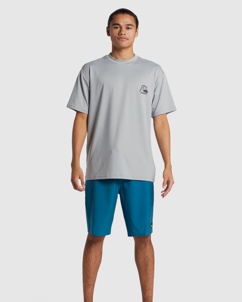 Quiksilver DNA Bubble Logo Surf Tee - Quarry (view 4)
