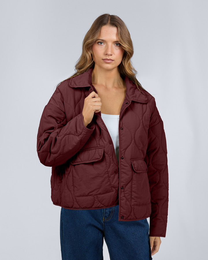 Silent Theory Archer Stitched Jacket - Cherry