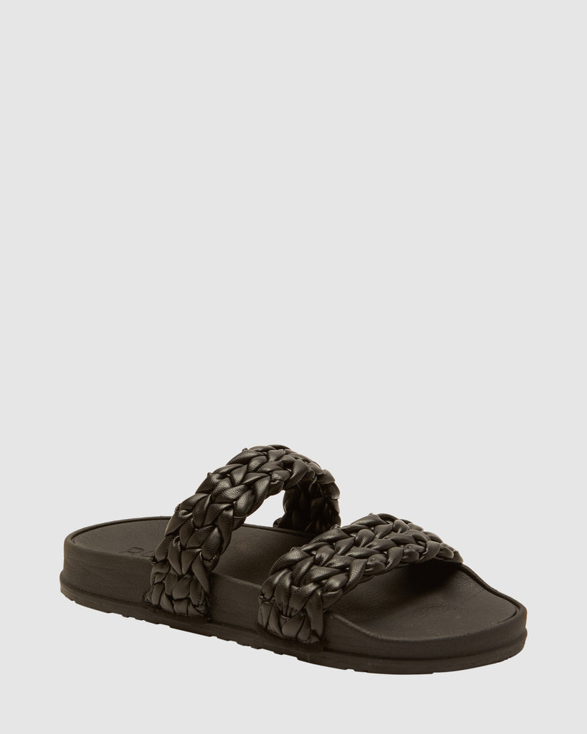 Roxy Slippy Braided Slide II - Black (view 2)
