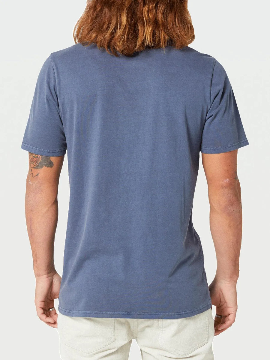Aus Wash Short Sleeve Tee - Navy