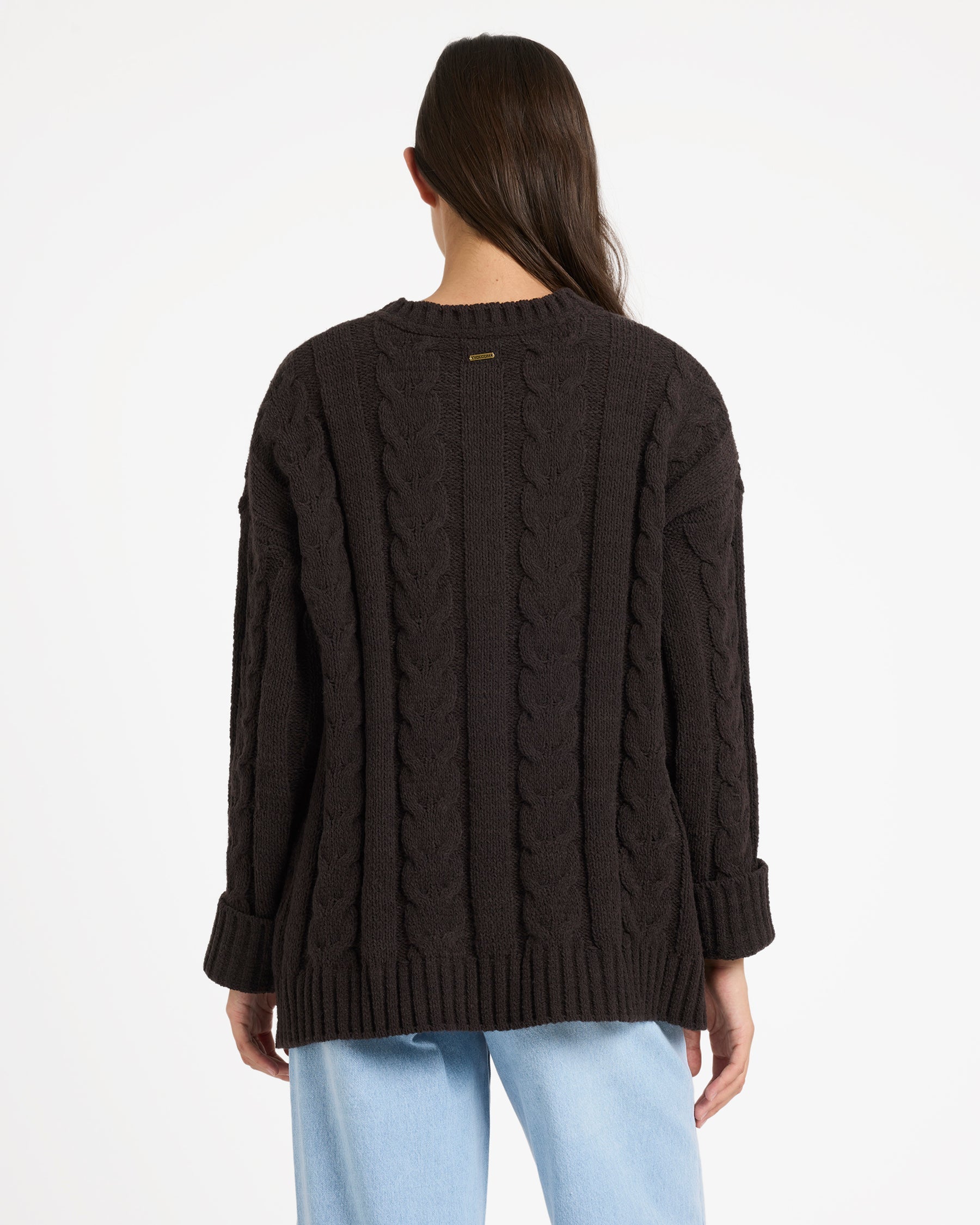 Volcom Cable Cove Sweater - Vintage Black (view 4)