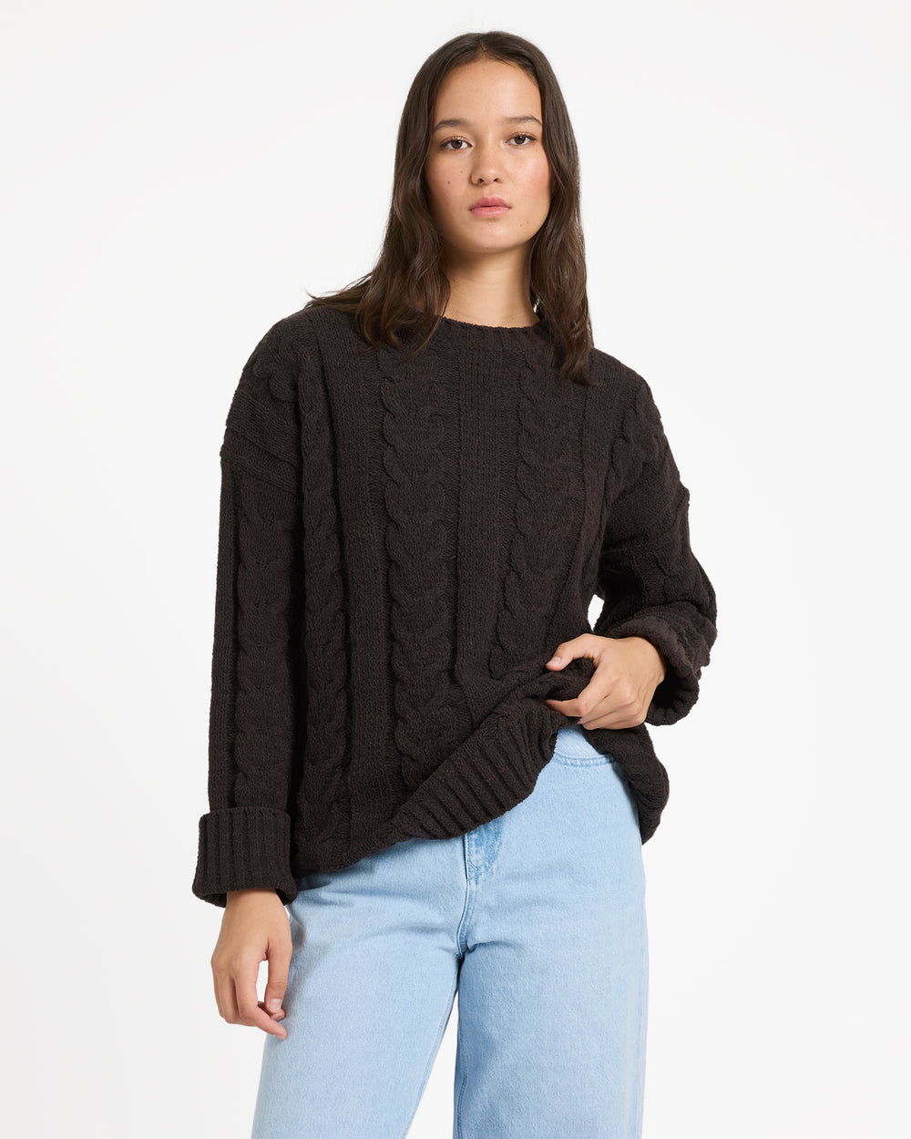 Volcom Cable Cove Sweater - Vintage Black