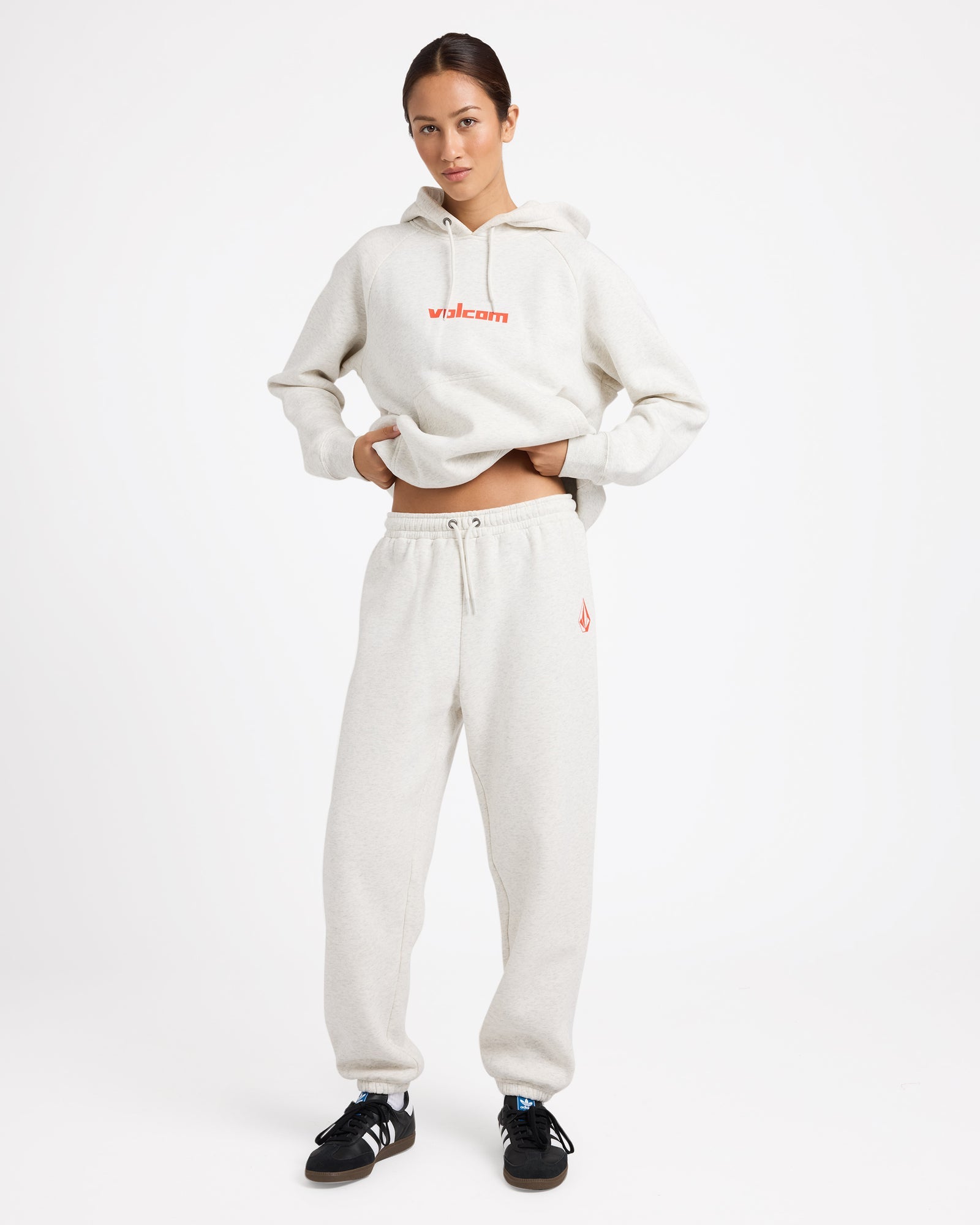 Volcom Get More Trackpants - Light Heather Grey