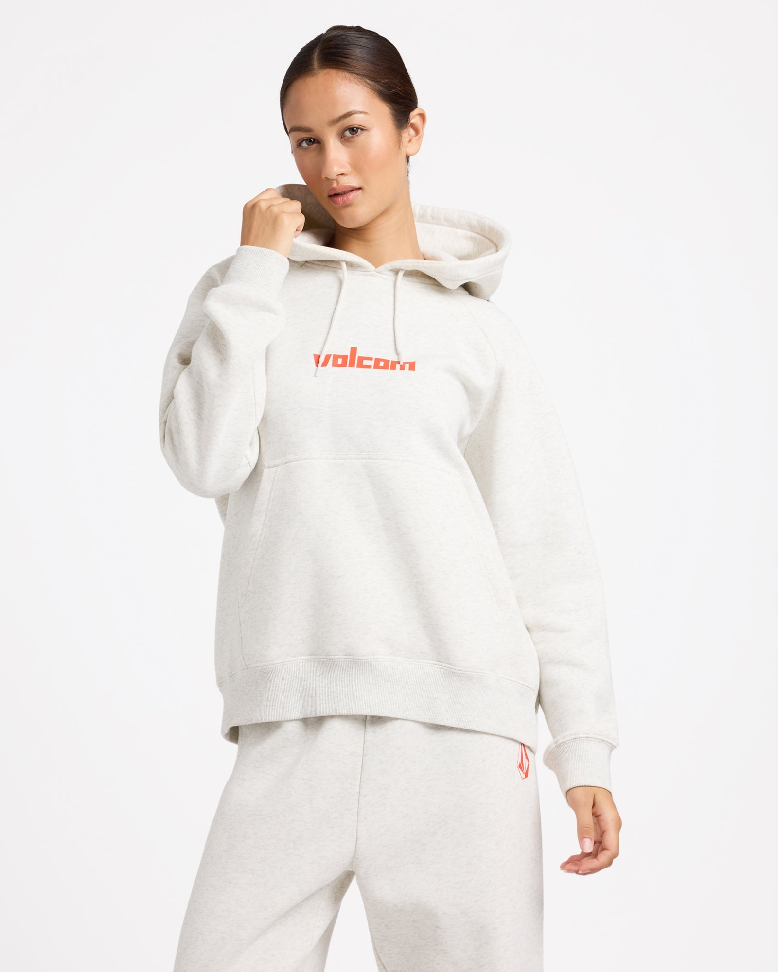 Volcom Get More Pullover Hoodie - Light Heather Grey